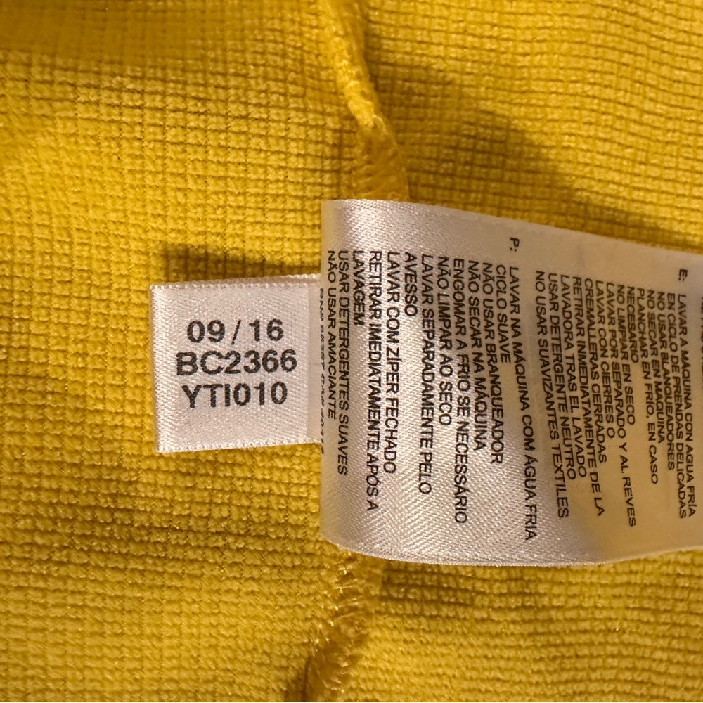 Adidas Yellow and Blue Quarter-Zip Top - Picture 7 of 9